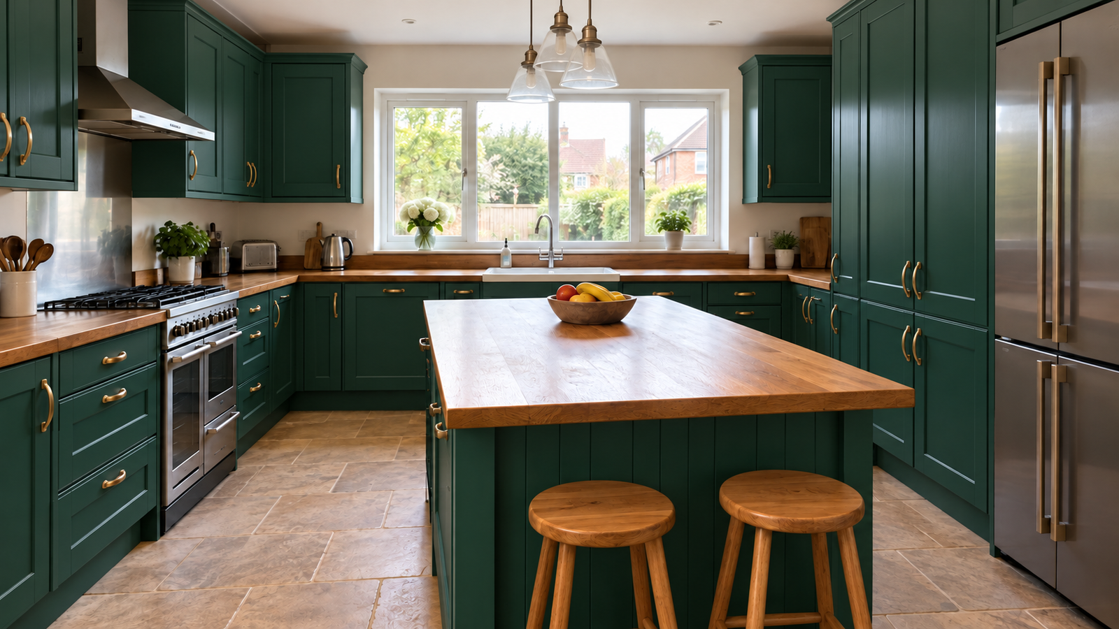 Emerald kitchen finish